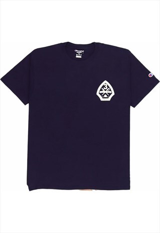 Champion 90's Short Sleeve Crewneck T Shirt Medium Blue