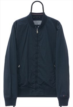 Vintage Tommy Hilfiger Navy Bomber Jacket Mens
