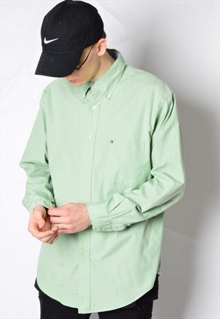 MINT GREEN TOMMY HILFIGER LONG SLEEVE SHIRT