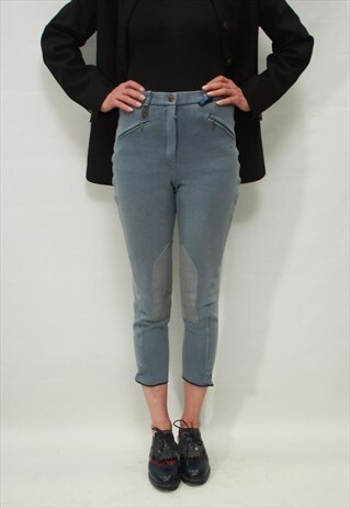 VINTAGE 80' AMAZING CLASSIC HORSE RIDDING BLUE LEGGINGS