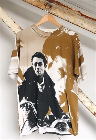 VINTAGE JAMES DEAN ALL OVER PRINT T-SHIRT
