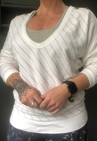JUICY COUTURE 3/4 LENGTH SLEEVE TERRY TOP