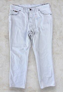 Vintage Wrangler Texas Jeans Cream Straight Leg W36 L30
