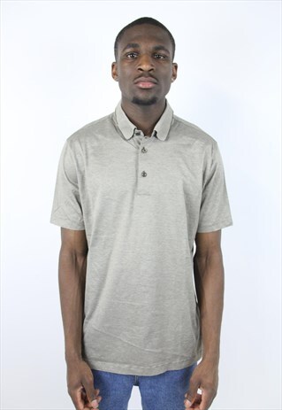 VINTAGE HUGO BOSS BEIGE 90'S POLO SHIRT