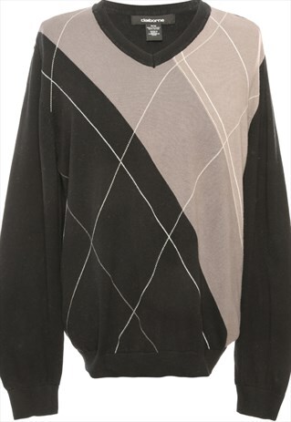 BEYOND RETRO VINTAGE BLACK LIZ CLAIBORNE JUMPER - M