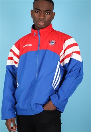 VINTAGE ADIDAS BAYERN MUNICH TRACK JACKET NJ446