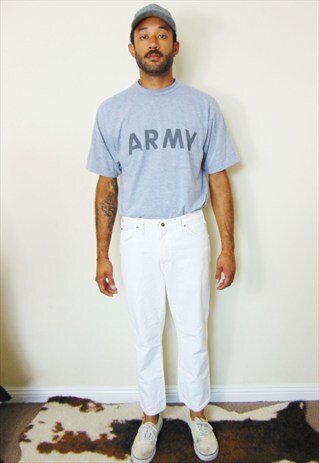 DICKIES 90S MINIMALIST SKATER CROPPED OPTIC WHITE JEANS 33
