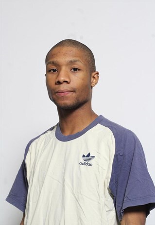 VINTAGE ADIDAS ORIGINALS LOGO T-SHIRT BEIGE
