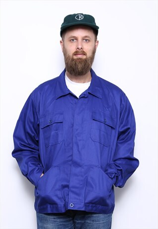 VINTAGE BLUE WORK/CHORE JACKET COAT