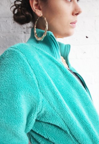 VINTAGE 90'S LADIES TURQUOISE FLEECE