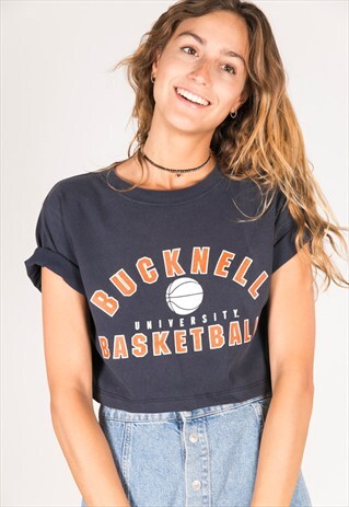 VINTAGE 90S USA CROP T-SHIRT / R902
