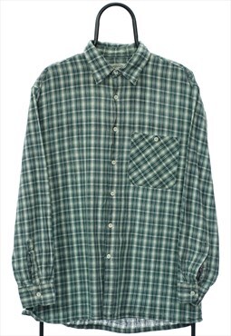 Vintage Virginian Lodge Green Check Flannel Shirt