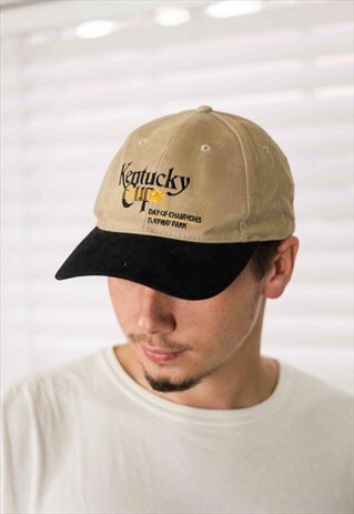 VINTAGE KENTUCKY DERBY CAP HAT LOGO 90S X 2.9