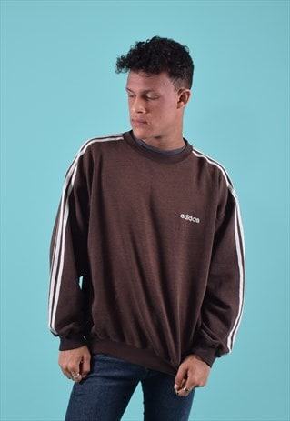 BROWN ADIDAS SWEATSHIRT