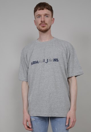 VINTAGE 90'S ARMANI GREY T-SHIRT