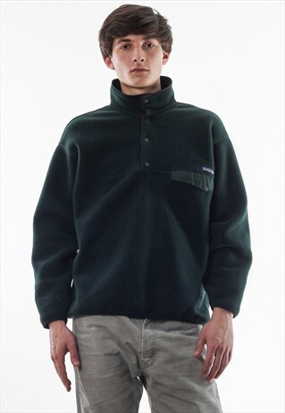 VINTAGE PATAGONIA PULLOVER JACKET 90S GREEN