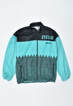 Vintage 90's Gonso Tracksuit Top Jacket Colourblock Turquois
