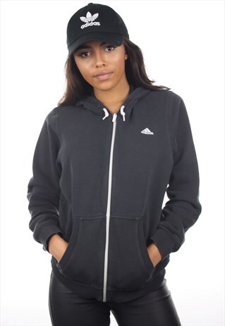 VINTAGE ADIDAS ZIP UP HOODIE SWEATSHIRT