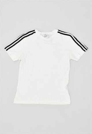 VINTAGE 90'S ADIDAS T-SHIRT TOP WHITE