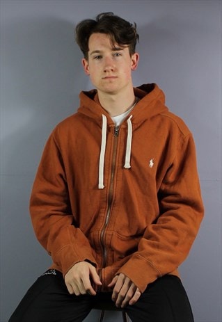 brown polo hoodie