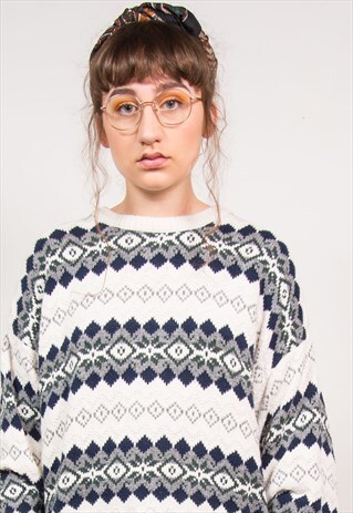 VINTAGE 90'S FAIRISLE KNIT JUMPER