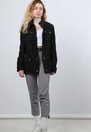 VINTAGE RALPH LAUREN POLO JEANS MEDIUM BLACK UTILITY JACKET
