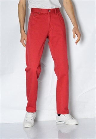 Y2K RUSTIC RED PANTS