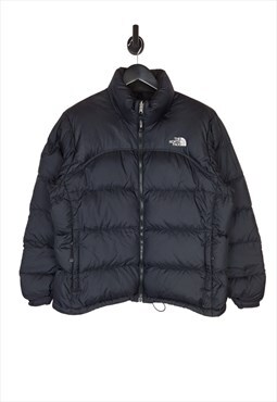 Women's The North Face 700 Puffer Jacket Black Size XL UK 14