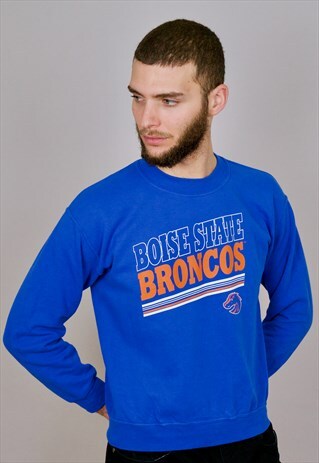 VINTAGE 90S AMERICAN FOOTBALL SWEATSHIRT BLUE
