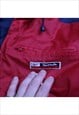 VINTAGE  REEBOK PUFFER JACKET FULL ZIP UP HEAVYWEIGHT RED