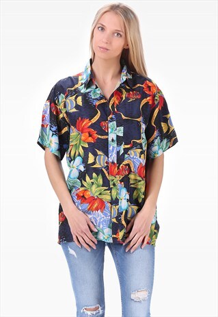 VINTAGE HAWAIIAN SILK SHIRT