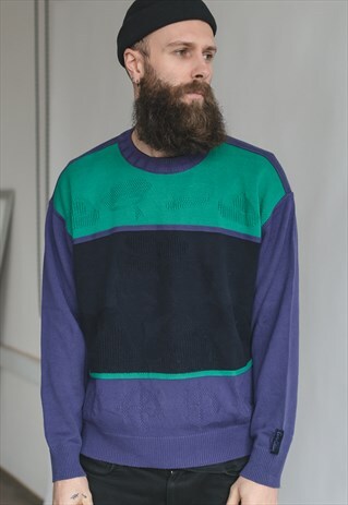 VINTAGE 80S MULTICOLOUR FUNKY JUMPER