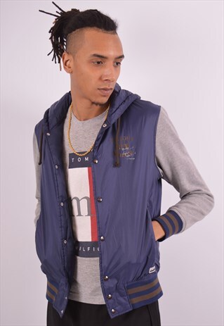 VINTAGE DIADORA BOMBER JACKET BLUE