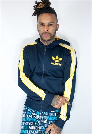 ADIDAS VINTAGE HOODIE BLUE