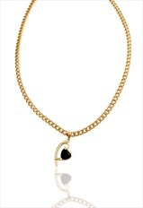 Black Heart Necklace 