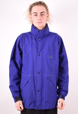 THE NORTH FACE MENS VINTAGE JACKET XL BLUE 90S
