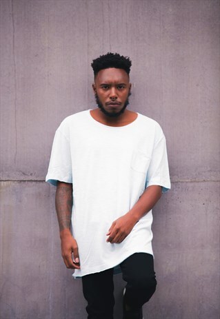 OC OVERSIZED HUNG T-SHIRT - SNOW WASH