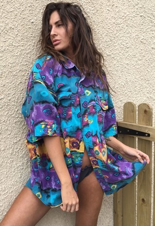 OVERSIZED RETRO 90S 80S VINTAGE UNISEX FESTIVAL SHIRT