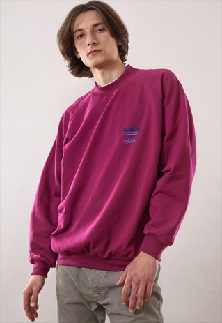 VINTAGE MENS ADIDAS ORIGINALS BIG LOGO CREW NECK SWEATSHIRT
