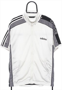 Vintage Adidas 90s White Tracksuit Jacket Mens