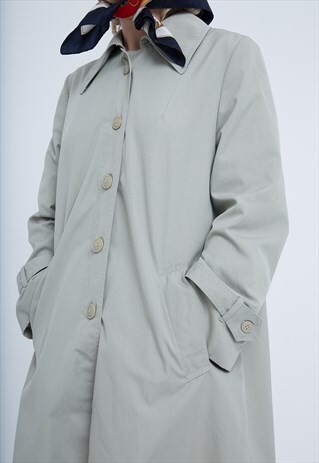 MINIMAL GREY SPRING TRENCH COAT