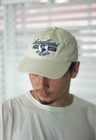 VINTAGE RACING LOGO BASEBALL CAP HAT 90S X 2.7