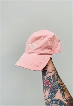 vintage ROXY Pink Embroidered Hat Cap