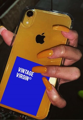 VINTAGE VIRGIN PHONE CLEAR CASE - IPHONE AND SAMSUNG