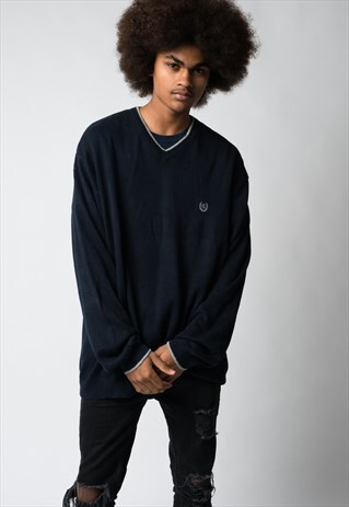 VINTAGE RALPH LAUREN CHAPS V-NECK JUMPER