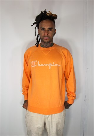 ORANGE CHAMPION VINTAGE SWEATSHIRT