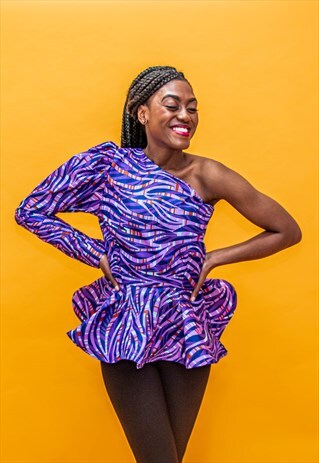 ONE HAND PEPLUM TOP