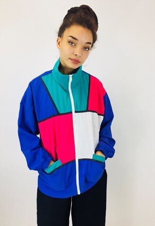 VINTAGE FESTIVAL 80S RAVE WINDBREAKER JACKET