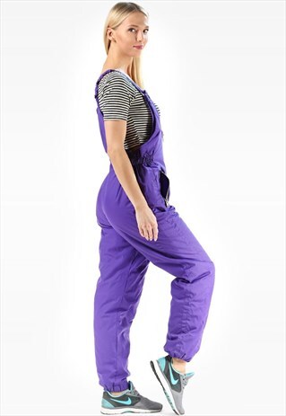 VINTAGE SKI OVERALLS PUFFER WATERPROOF