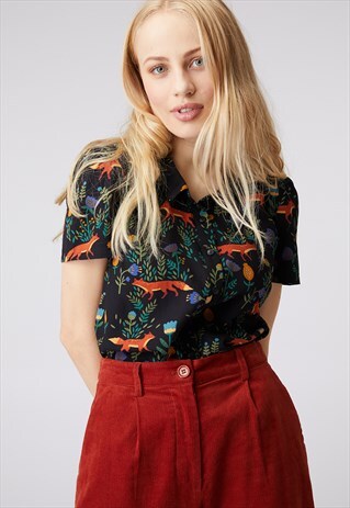 PRINCESS HIGHWAY BLACK FOXY BLOUSE